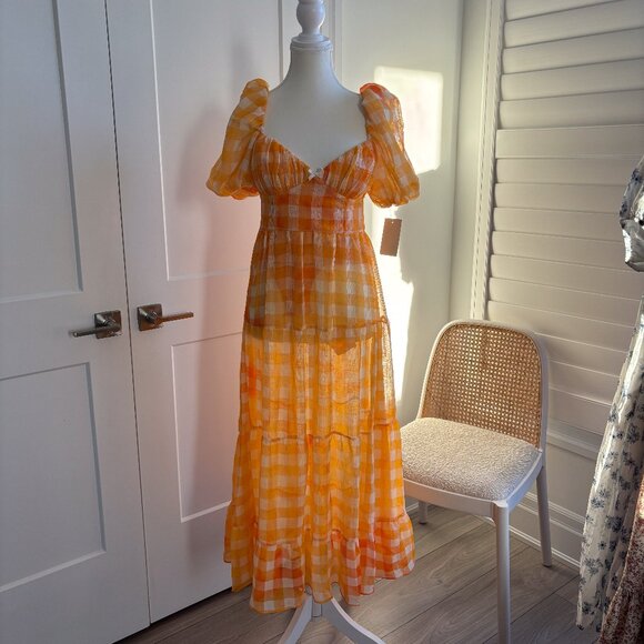 FOR LOVE & LEMONS | Mimosa Maxi Dress | Size M - Picture 2 of 7